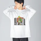 ヨシダアニマルズの巨大ロボかっぱ Big Long Sleeve T-Shirt