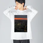 gooynnのTOKIO夜景 ビッグシルエットロングスリーブTシャツ