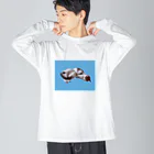 ニャーニャーとヤーヨのなかよくねむる猫 / ニャーニャーとヤーヨ Big Long Sleeve T-Shirt