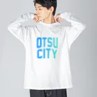 JIMOTOE Wear Local Japanの大津市 OTSU CITY Big Long Sleeve T-Shirt