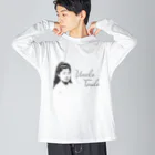 松や SUZURI店の歴史偉人シリーズ「津田梅子」 Big Long Sleeve T-Shirt