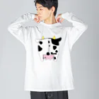 Cowzaの牛尻 ビッグシルエットロングスリーブTシャツ