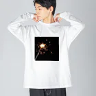 micro worldの線香花火 ビッグシルエットロングスリーブTシャツ