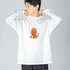 galleryMのたねニャン Big Long Sleeve T-Shirt