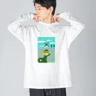 大名の風車と女の子 Big Long Sleeve T-Shirt