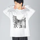 気ままに創作　よろず堂のまちなみ2 Big Long Sleeve T-Shirt