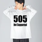 Error Correctionの505 Not Supported ビッグシルエットロングスリーブTシャツ