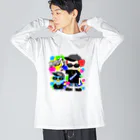 秘密結社(ㆁөㆁ)青い鳥のギャングスタ＆唯我HIPHOP丸シリーズ Big Long Sleeve T-Shirt