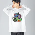 みどりいろ通信のJCT-ジャンクション- Big Long Sleeve T-Shirt