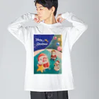 文鳥さんと仲間たちのクリスマスのおてつだいB Big Long Sleeve T-Shirt