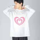 オパロタスン☆のピンクハート☆ Big Long Sleeve T-Shirt