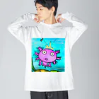 みぅ福島のユルいウーパールーパー　第2 Big Long Sleeve T-Shirt