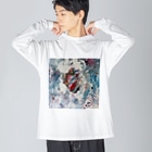 アオムラサキのSide Face 003 Big Long Sleeve T-shirt