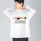 Sugar Ginger CookieのSUSHI. ビッグシルエットロングスリーブTシャツ