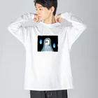 HachijuhachiのGHOST 👻 Big Long Sleeve T-Shirt