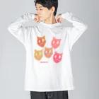 yuccoloの風船猫 Big Long Sleeve T-Shirt