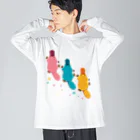 みなとまち層のカモノハシ・カラー2 Big Long Sleeve T-Shirt