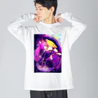 ngrrxxのgalaxy2 Big Long Sleeve T-Shirt