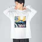 Xyz4869yの空･海･麟･渡-Kuu-Kai-Rin-Wataru ビッグシルエットロングスリーブTシャツ