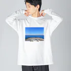 おかの青い空青い海 ビッグシルエットロングスリーブTシャツ