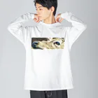 wearable artsのおめめアニマルズ -シカ- Big Long Sleeve T-Shirt