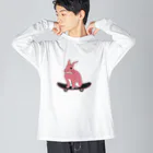 usaokotsumiのスケボーうさぎ Big Long Sleeve T-Shirt