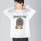 レオンプラスのお店【メガスタファーム ver.】のまんどりる Big Long Sleeve T-Shirt