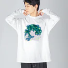 tillit.tokyoの深海のプラムちゃん Big Long Sleeve T-Shirt