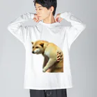 柴犬しばわんこhana873の微妙な表情のもふもふ柴犬しばいぬ Big Long Sleeve T-Shirt