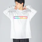 SANKAKU DESIGN STOREの頼む、メシ奢ってくれや。 幻覚 Big Long Sleeve T-Shirt