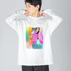 Yume zukin の真逆が普通 ビッグシルエットロングスリーブTシャツ