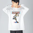 nidan-illustrationの"ROLLER DERBY" ビッグシルエットロングスリーブTシャツ