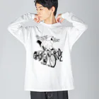 nidan-illustrationの"GHOST RIDE" Big Long Sleeve T-Shirt