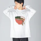 ちゅわんわんのメンマたち~ラーメン脱出ver.~ ビッグシルエットロングスリーブTシャツ