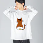 悩みの吐き捨て場　studio_X@stand.fmの目玉焼きトラ茶猫２ Big Long Sleeve T-Shirt