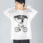 nidan-illustrationの"SWEET STEEL Cycles" #1 Big Long Sleeve T-Shirt