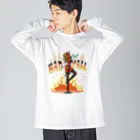 nidan-illustrationの"BAD CALL" ビッグシルエットロングスリーブTシャツ