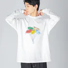 ラッッッコ屋のラッッッコ「バルーン」 Big Long Sleeve T-Shirt