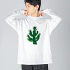 れなしやの渋かっこいい★多肉植物 ビッグシルエットロングスリーブTシャツ