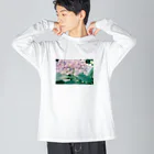 たなかのぼやけあじさい Big Long Sleeve T-Shirt