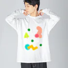 disney-risaのモニョモニョ幾何学模様 Big Long Sleeve T-Shirt