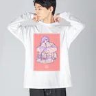 でちゃんのロッカーのイズパステル3 ビッグシルエットロングスリーブTシャツ