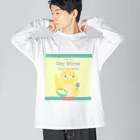 かぼちゃ屋のGecko Food  「Dry Worm」 マシカク Big Long Sleeve T-Shirt