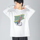 nidan-illustrationの"BURN OUT" Big Long Sleeve T-Shirt