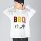 HAJIME-TALUのカマキチくんとBBQ🍖 ビッグシルエットロングスリーブTシャツ