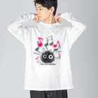 イラスト MONYAAT のCT106 もじゃもじゃ★ぱっふん*ODOROU UTAO*A Big Long Sleeve T-Shirt