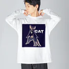 佳石（かせき）のおCATちゃん ビッグシルエットロングスリーブTシャツ