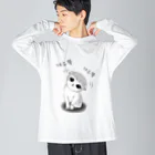 LalaHangeulの갸우뚱 고양이 ~小首をかしげる子猫さん~ ビッグシルエットロングスリーブTシャツ