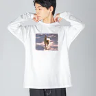 Little riroの走れリロちゃん ビッグシルエットロングスリーブTシャツ