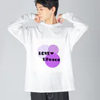 Awfo-loの愛と平和/ らぶ&ぴーす ビッグシルエットロングスリーブTシャツ